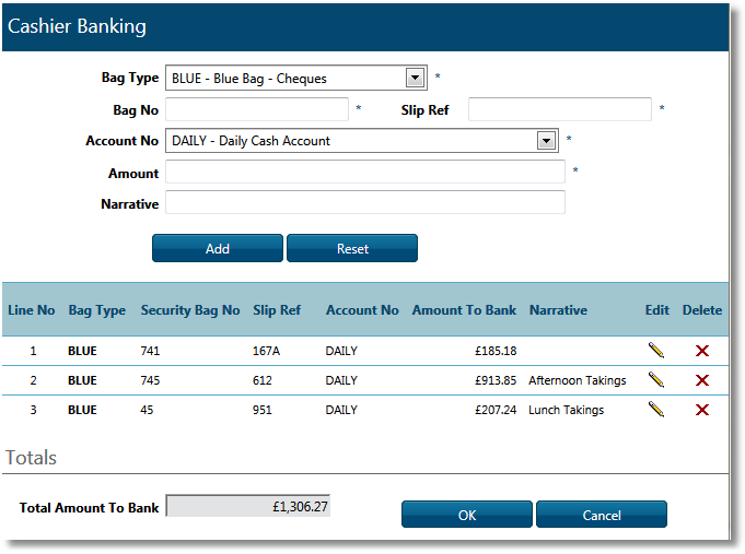 Detail Entry screen.&nbsp;