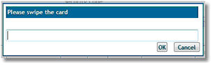 The card number will not be shown as you swipe – it will be replaced by asterisks. &nbsp;Swiping the card will collect the card number, start date (if applicable) and expiry date