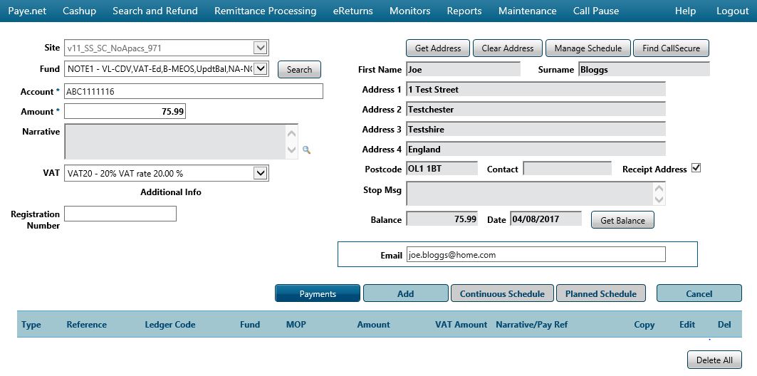 Click on any field above for a detailed explanation. NOTE: All Transaction Summary fields (on the grid at the bottom) will navigate you to the same topic