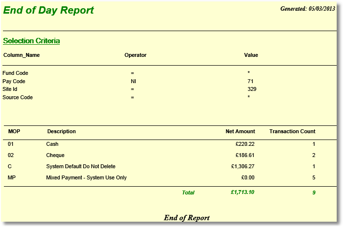 V9Rep_HoldingFileAnalysis_EndOfDayRep