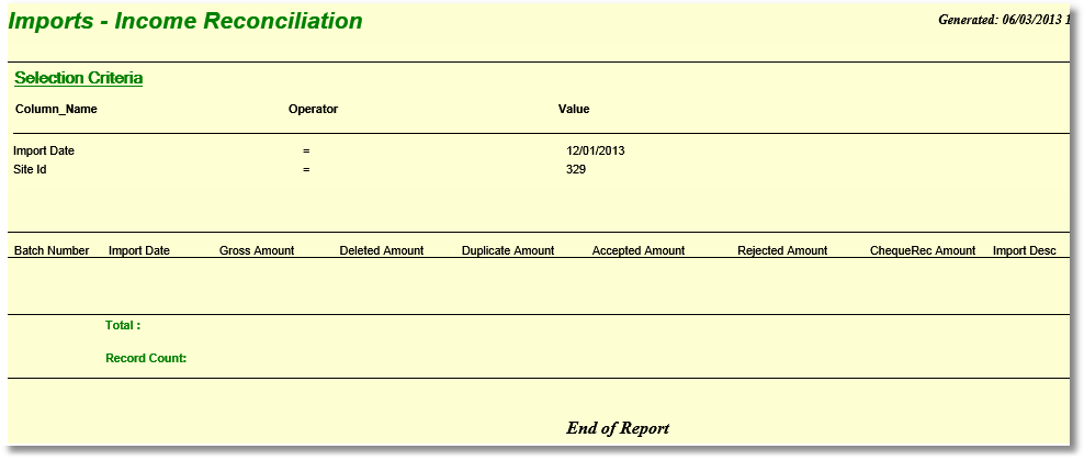 V9Rep_System_ImportsReport